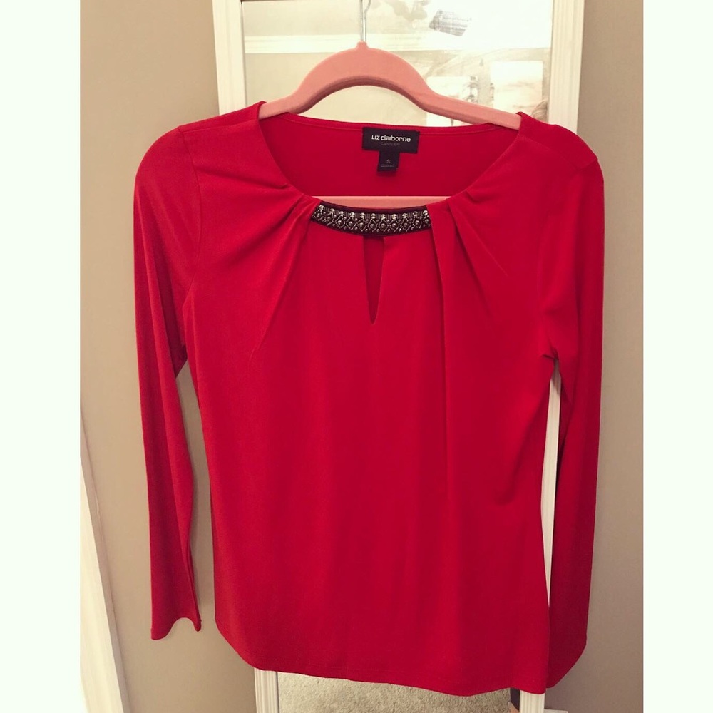 Liz Claiborne Red Dress Shirt